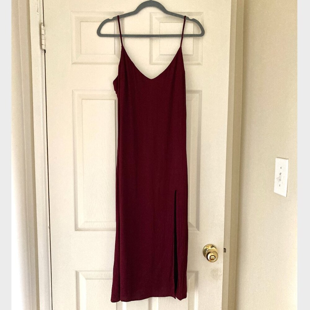 Reformation Burgundy Midi Dress - Picture 4 of 7